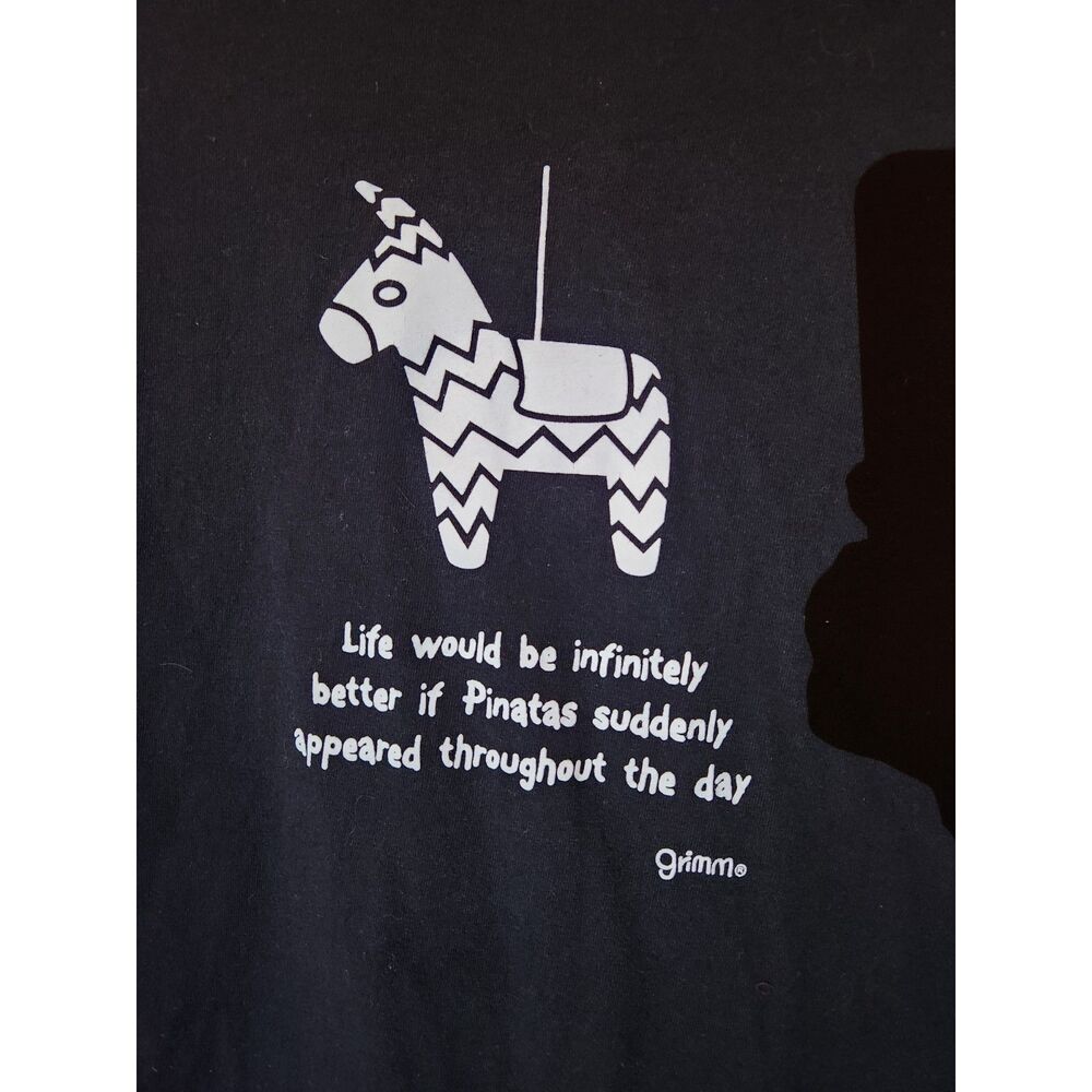 Alstyle Apparel Black Piñata T-Shirt with Uplifting Comment Size 2XL - Picture 3 of 6